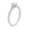 CT. T.W. Diamond Split Shank Engagement Ring in 14K White Gold