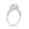 Thumbnail Image 1 of 0.45 CT. T.W. Princess-Cut Diamond Past Present Future® Engagement Ring in 10K White Gold