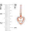 Unstoppable Love™ 0.53 CT. T.W. Diamond Heart Pendant and Drop Earrings Set in 10K Rose Gold