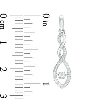 Unstoppable Love™ 0.30 CT. T.W. Diamond Marquise Frame Twist Pendant and Drop Earrings Set in Sterling Silver