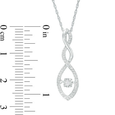 Unstoppable Love™ 0.30 CT. T.W. Diamond Marquise Frame Twist Pendant and Drop Earrings Set in Sterling Silver