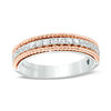 Vera Wang Love Collection 0.30 CT. T.W. Diamond Rope Anniversary Band in 14K Two-Tone Gold