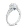 Vera Wang Love Collection 0.95 CT. T.W. Diamond Frame Vintage-Style Engagement Ring in 14K White Gold