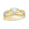 0.50 CT. T.W. Diamond Frame Bridal Set in 10K Gold