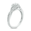 Thumbnail Image 1 of 0.50 CT. T.W. Princess-Cut Diamond Frame Twist Engagement Ring in 14K White Gold