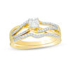 0.50 CT. T.W. Diamond Swirl Bridal Set in 10K Gold