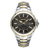 Men's Seiko Coutura Solar Diamond Accent Two-Tone Watch with Black Dial (Model: SNE444)