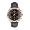 Thumbnail Image 1 of Men's Seiko Solar Rose-Tone Chronograph Strap Watch with Grey Dial (Model: SSC566)