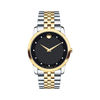 Thumbnail Image 0 of Men's Movado Museum® Classic Diamond Accent Two-Tone Watch with Black Dial (Model: 0606879)