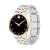 Men's Movado Museum® Classic Diamond Accent Two-Tone Watch with Black Dial (Model: 0606879)