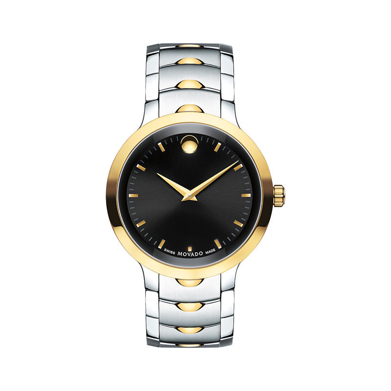 Men's Movado Luno Sport Two-Tone Watch with Black Dial (Model: 0607043)|Peoples Jewellers