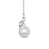 Enchanted Disney Princess 0.18 CT. T.W. Diamond "happily ever after" Heart Pendant in Sterling Silver - 19"