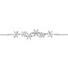 Enchanted Disney Elsa 0.145 CT. T.W. Diamond Snowflake Bolo Bracelet in Sterling Silver - 9.5"