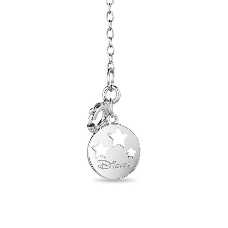 Enchanted Disney Tinker Bell 0.18 CT. T.W. Diamond Heart Pendant in Sterling Silver and 10K Gold - 19"|Peoples Jewellers