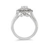 Thumbnail Image 1 of Enchanted Disney Elsa 0.95 CT. T.W. Diamond Snowflake Frame Engagement Ring in 14K White Gold