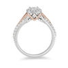 Thumbnail Image 1 of Enchanted Disney Aurora 0.75 CT. T.W. Princess-Cut Diamond Frame Engagement Ring in 14K Two-Tone Gold