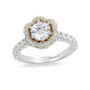 Enchanted Disney Belle 1.45 CT. T.W. Diamond Frame Engagement Ring in 14K Two-Tone Gold