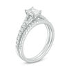 1.25 CT. T.W. Certified Canadian Emerald-Cut Diamond Bridal Set in 14K White Gold (I/SI2)