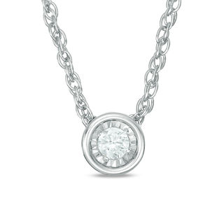 CT. Diamond Solitaire Pendant in 10K Gold