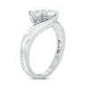 Thumbnail Image 2 of Ever Us™ 0.62 CT. T.W. Two-Stone Diamond Bypass Ring in 14K White Gold