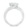 Thumbnail Image 3 of Ever Us™ 0.62 CT. T.W. Two-Stone Diamond Bypass Ring in 14K White Gold