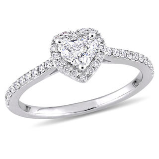 Julianna B™ 0.74 CT. T.W. Heart-Shaped Diamond Frame Engagement Ring in 14K White Gold