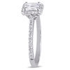 Thumbnail Image 1 of Julianna B™ 0.75 CT. T.W. Emerald-Cut Diamond Frame Engagement Ring in 14K White Gold