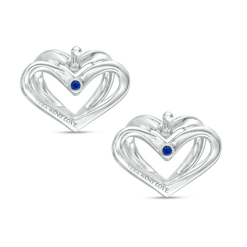 The Kindred Heart from Vera Wang Love Collection 0.09 CT. T.W. Diamond Mini Stud Earrings in Sterling Silver