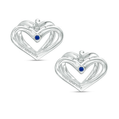 The Kindred Heart from Vera Wang Love Collection 0.15 CT. T.W. Diamond Mini Stud Earrings in Sterling Silver