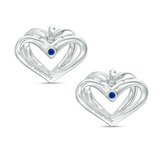 The Kindred Heart from Vera Wang Love Collection 0.15 CT. T.W. Diamond Mini Stud Earrings in Sterling Silver