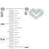 The Kindred Heart from Vera Wang Love Collection 0.15 CT. T.W. Diamond Mini Stud Earrings in Sterling Silver