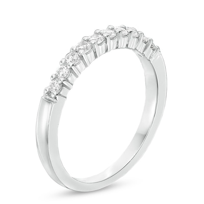 0.33 CT. T.W. Canadian Certified Diamond Ten Stone Anniversary Band in 14K White Gold (I/I2)