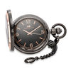 Thumbnail Image 0 of Men's James Michael Two-Tone Pocket Watch with Black Dial (Model: PDA181029C)