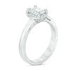 Thumbnail Image 2 of 0.85 CT. T.W. Certified Canadian Emerald-Cut Diamond Frame Engagement Ring in 14K White Gold (I/SI2)