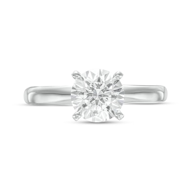 CT. Certified Diamond Solitaire Engagement Ring in 14K White Gold (J/I3