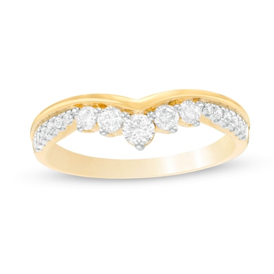 0.50 CT. T.W. Diamond Chevron Ring in 14K Gold