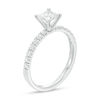 0.70 CT. T.W. Certified Canadian Princess-Cut Diamond Engagement Ring in 14K White Gold (I/I2)