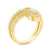 Thumbnail Image 2 of 0.70 CT. T.W. Marquise Diamond Frame Bridal Set in 10K Gold