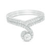 0.60 CT. T.W. Diamond Swirl Bridal Set in 10K White Gold