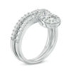 Thumbnail Image 2 of 0.70 CT. T.W. Diamond Pear-Shaped Frame Bridal Set in 10K White Gold