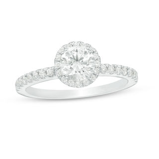 CT. T.W. Diamond Frame Engagement Ring in 14K White Gold