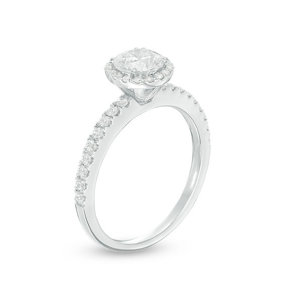 CT. T.W. Diamond Frame Engagement Ring in 14K White Gold