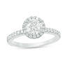 Thumbnail Image 1 of 1.33 CT. T.W. Diamond Frame Engagement Ring in 14K White Gold