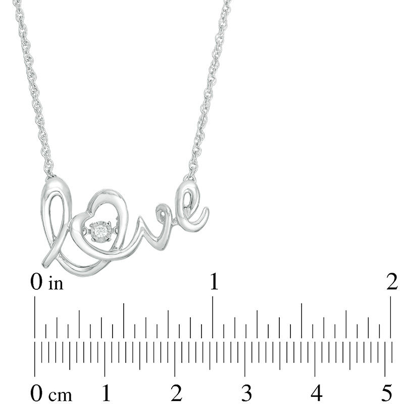Unstoppable Love™ Diamond Accent Solitaire "love" Heart Necklace in Sterling Silver|Peoples Jewellers