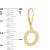 Thumbnail Image 1 of 0.30 CT. T.W. Diamond Open Circle Drop Earrings in 10K Gold