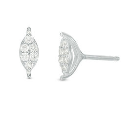 0.09 CT. T.W. Composite Diamond Marquise Stud Earrings in Sterling Silver