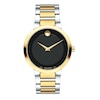 Thumbnail Image 0 of Men's Movado Modern Classic Two-Tone PVD Watch with Black Dial (Model: 0607120)