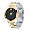 Thumbnail Image 1 of Men's Movado Modern Classic Two-Tone PVD Watch with Black Dial (Model: 0607120)