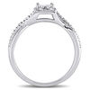 0.27 CT. T.W. Quad Princess-Cut Diamond Frame Twist Shank Promise Ring in Sterling Silver