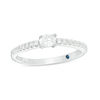 Thumbnail Image 0 of Vera Wang Love Collection 0.30 CT. T.W. Oval Diamond Sideways Stackable Band in 14K White Gold